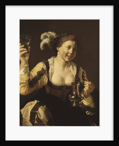 A Girl Holding a Glass (Taste by Anonymous