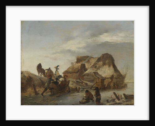 A Noblemans Sleigh on the Ice, c. 1646 by Anonymous