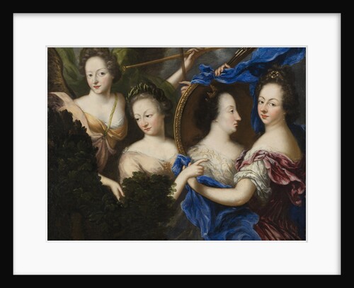 Allegory with self-portrait and profile portrait of Ulrika Eleonora the Elder, 1689 by Anonymous