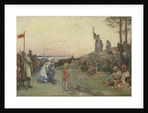 Ansgar Preaching Christianity, 1889 by Anonymous