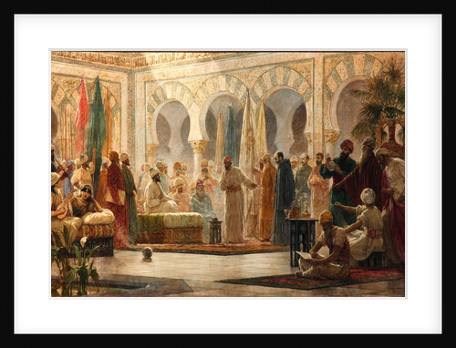 Caliph Abd al-Rahman III Receiving the Ambassador, 1885 by Anonymous