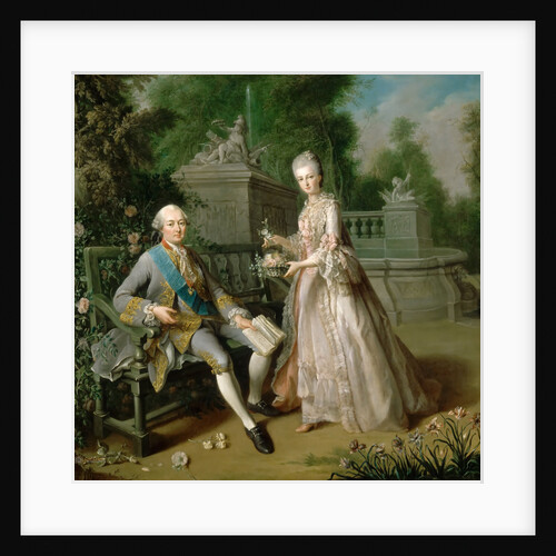 Louis Jean Marie de Bourbon with his daughter Louise Marie Adélaïde de Bourbon (1753-182 by Anonymous