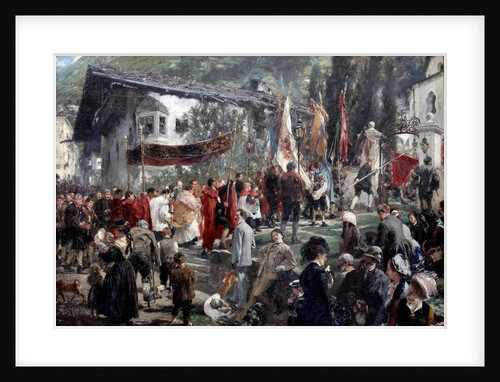 Corpus Christi Procession at Hofgastein, 1880 by Anonymous