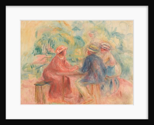 Réunion dans le jardin, Between 1911 and 1915 by Anonymous