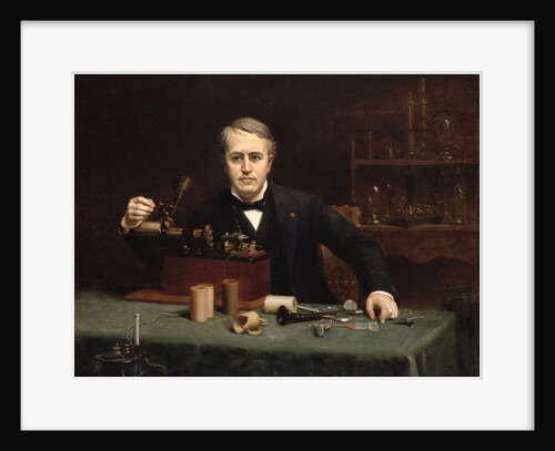 Portrait of Thomas Alva Edison, 1890 by Anonymous