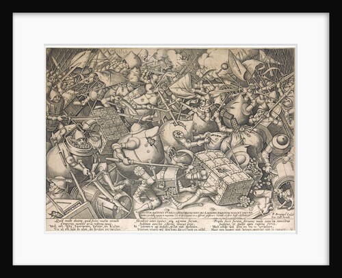 The Fight of the Moneybags and Strongboxes (The Battle about Money), ca 1563 by Anonymous