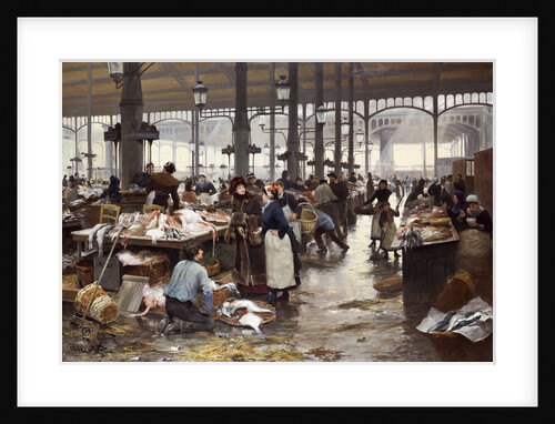 Fish Hall at the Central Market, 1881 by Anonymous