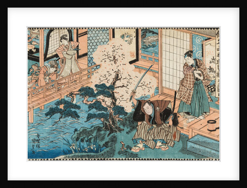 The Tale of the Forty-seven Ronin. Kakogawa Honzo and Momonoi Wakasanosuke, c. 1850 by Anonymous