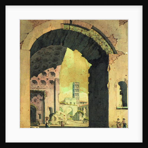 The Basilica of Maxentius and Constantine in the Roman Forum, c. 1824 by Anonymous