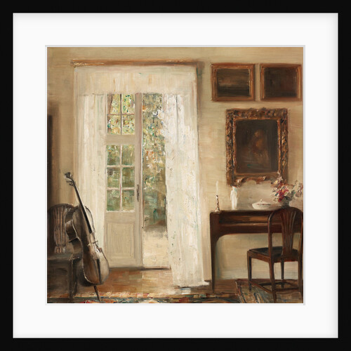 Interior with a cello by Anonymous