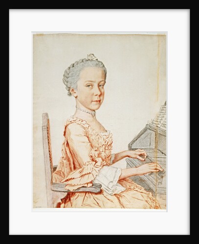 Archduchess Maria Josepha of Austria, at a Harpsichord, 1762 by Anonymous