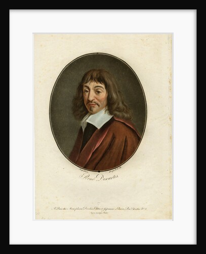Portrait of the philosopher René Descartes, 1794 by Anonymous