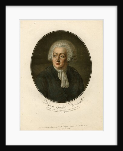 Portrait of Honoré Gabriel Riqueti, comte de Mirabeau, 1792 by Anonymous