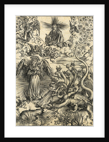 The woman of the Apocalypse and the seven-headed dragon by Anonymous