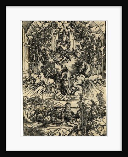 Saint John kneeling before Christ and the twenty-four elders by Anonymous