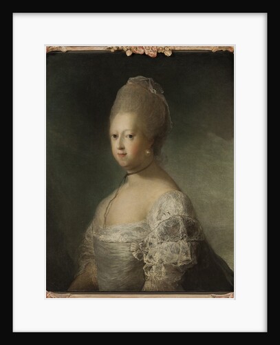 Portrait of Caroline Matilda of Great Britain, Queen of Denmark by Anonymous