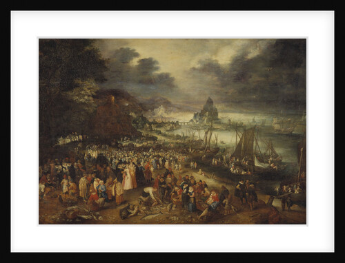 Christ Preaching from a Boat, 1606 by Anonymous
