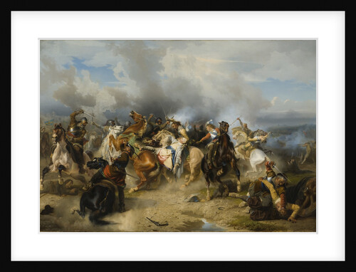 Death of King Gustav II Adolf of Sweden at the Battle of Lützen on 6 November 1632, 1855 by Anonymous