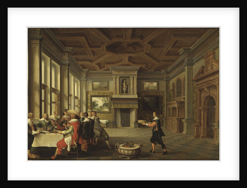 Distinguished Dinner Company in an Interior, 1631 by Anonymous