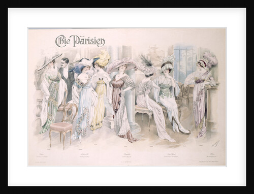 Chic Parisien. Fashion plate, 1910s by Anonymous