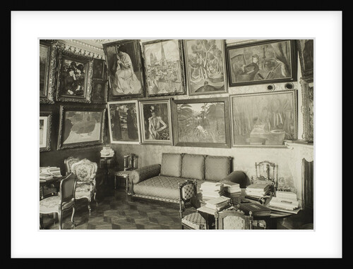 The music room in the Shchukins house with works by Degas, Maurice Denis and Henri Rousseau, 1913-1 by Anonymous