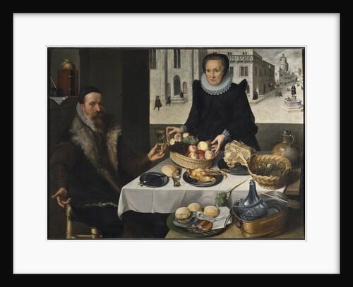 Double Portrait of an Elderly Couple by Anonymous