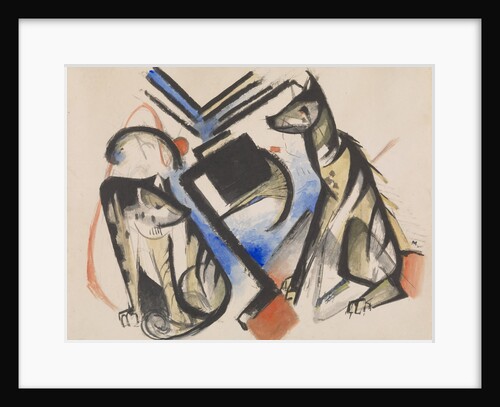 Two Wolves, 1913 by Anonymous