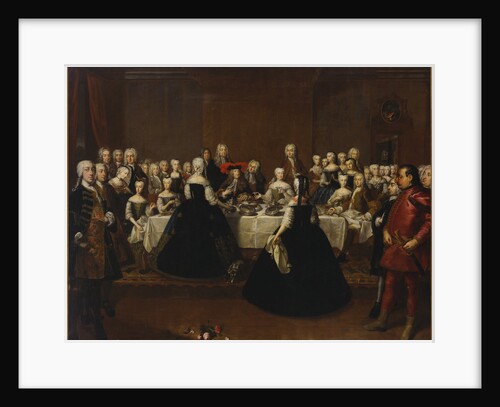 Feast table at the Vienna court (Grand Couvert), 1734 by Anonymous