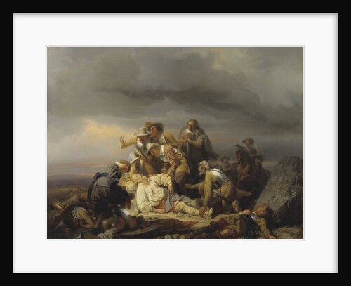 Finding the Body of King Gustav II Adolf of Sweden after the Battle of Lütze, 1855 by Anonymous
