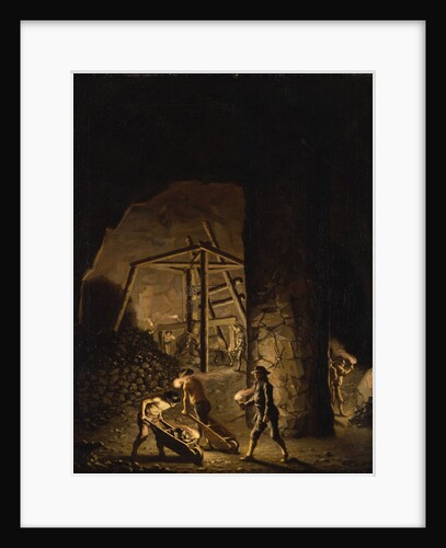 Gallery in Falun Copper Mine, ca 1784 by Anonymous