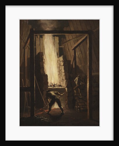 Interior of the Copper Foundry in Falun, 1781 by Anonymous