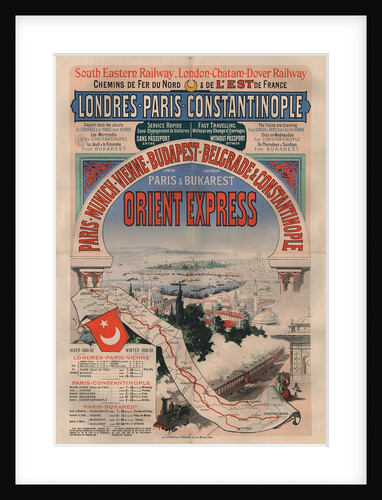 Poster advertising the Orient Express, 1888 by Anonymous
