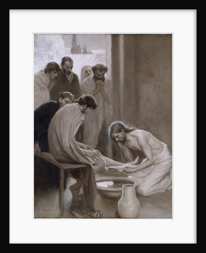 Christ washing the Feet of the Disciples, 1898 by Anonymous