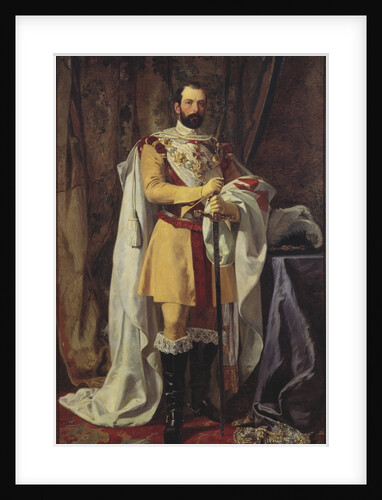Portrait of the King Charles XV of Sweden, 1861 by Anonymous