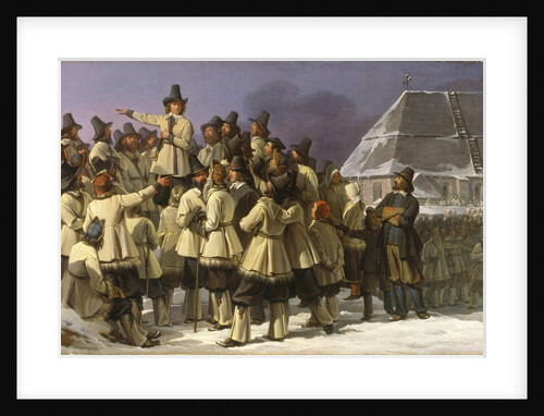 King Gustav Vasa of Sweden Addressing Men from Dalarna in Mora, 1836 by Anonymous