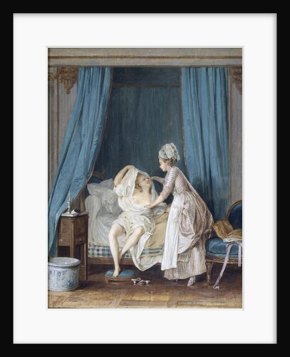 Lady Getting out of Bed, 1776 by Anonymous