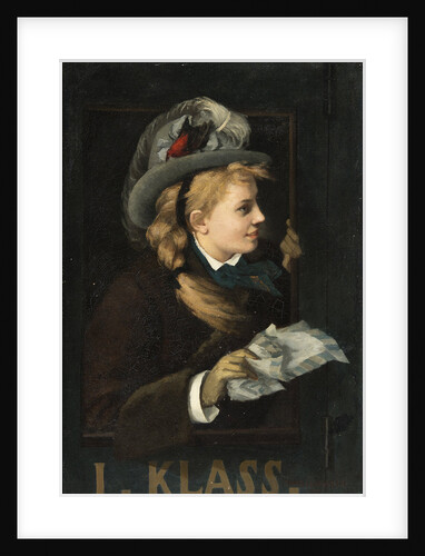 Lady in a Train Window, 1877 by Anonymous