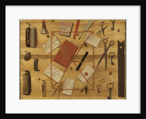 Letter Rack. Trompe-loeil, 1748 by Anonymous