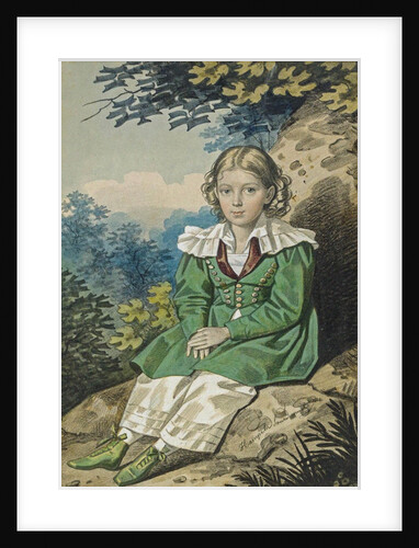 Portrait of the Sergey Petrovich Ushakov as child, 1830s by Anonymous