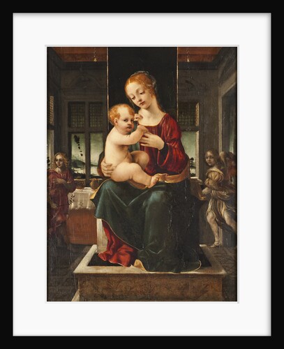 The Virgin and Child with Two Angels, Late 15th cen by Anonymous