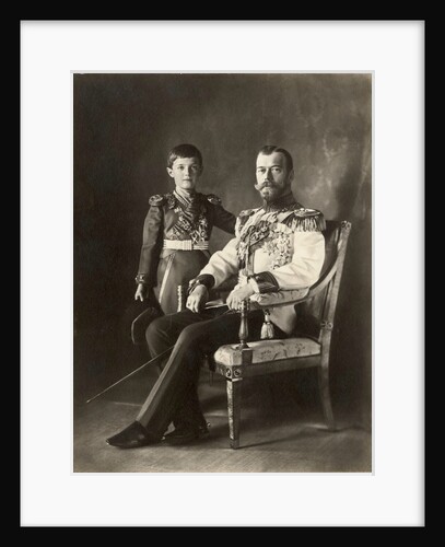Tsar Nicholas II and Tsarevich Alexei, c. 1910 by Anonymous