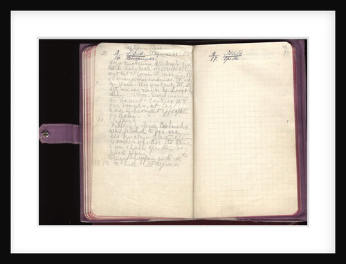 Last page from last diary of Empress Alexandra Fyodorovna, 1918 by Anonymous