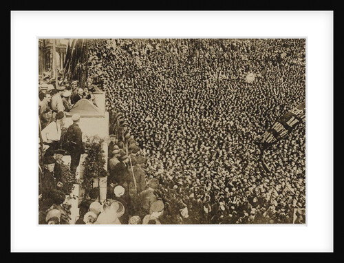 Vladimir Lenin at the opening ceremony of the II Comintern World Congress in Petrograd on July 19, 1 by Anonymous