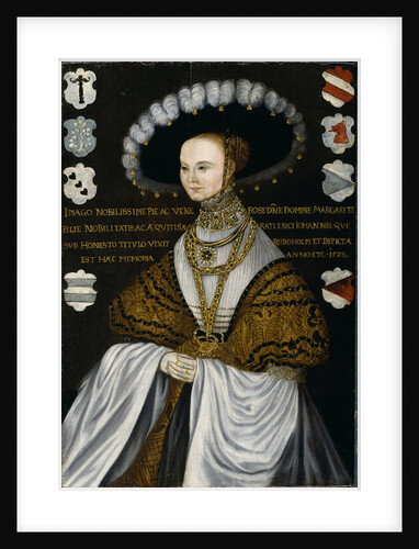 Portrait of Margareta Eriksdotter Vasa, sister of king Gustav I of Sweden, 1528 by Anonymous