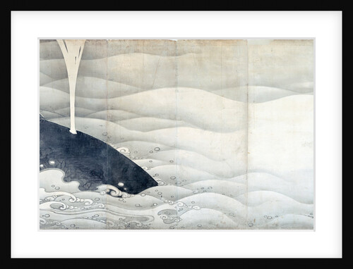 Whale. Folding screen, 1797 by Anonymous