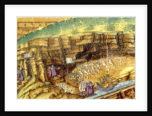 Inferno. (Abyss of Hell). Illustration to the Divine Comedy by Dante Alighieri (Detail), 1480-1490 by Anonymous