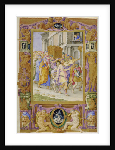 King David dancing before the Ark of the Covenant, c.1540 by Anonymous