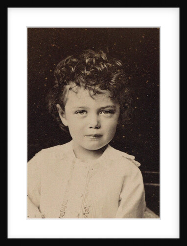 Portrait of Tsarevich Nicholas Aleksandrovich as Child, 1873 by Anonymous