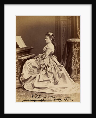 Portrait of Grand Duchess Alexandra Iosifovna of Saxe-Altenburg, 1874 by Anonymous
