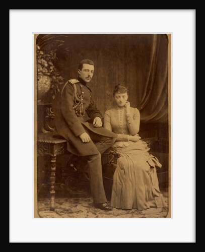 Grand Duke Michael Mikhailovich of Russia and Grand Duchess Anastasia Mikhailovna of Russia, c. 1880 by Anonymous